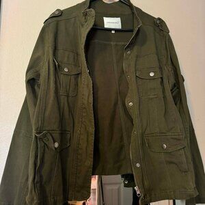 Thread & Supply Dark Green Zip-up Jacket
